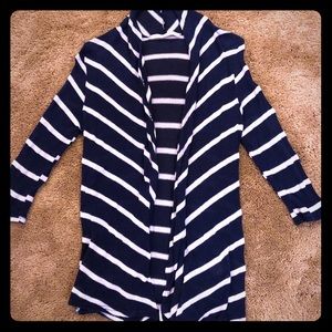 41 Hawthorn navy and grey cardigan, size small